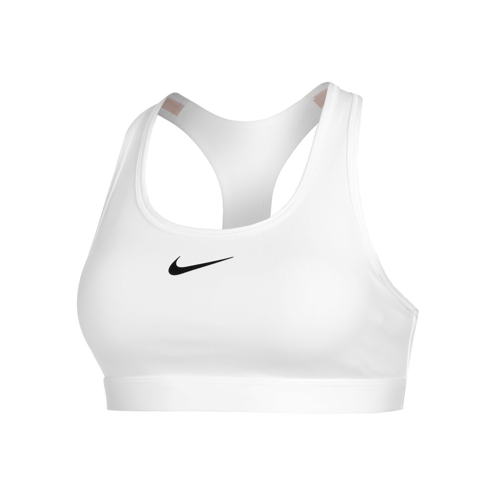 Nike Swoosh Medium Sport-BH Damen in weiß