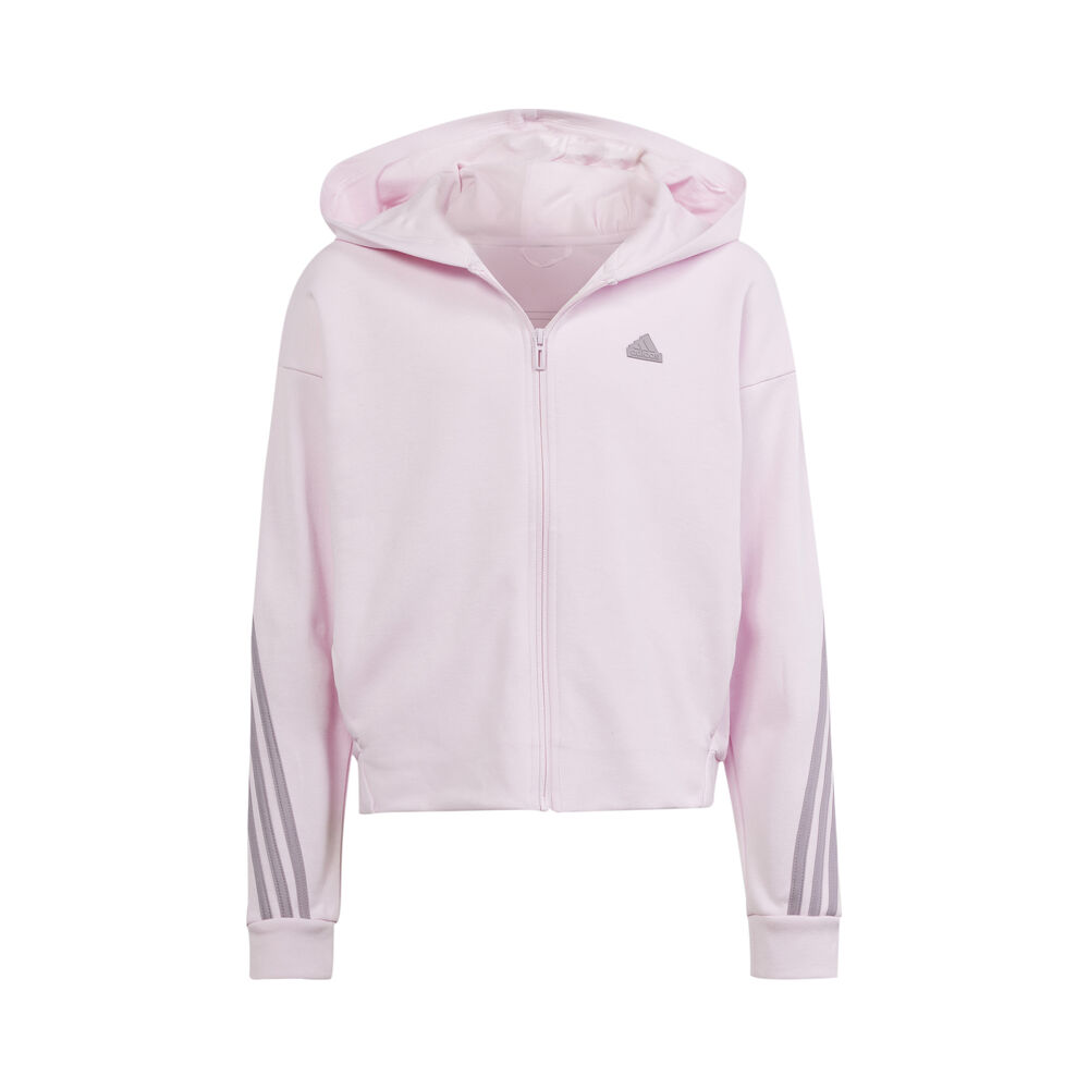 adidas Future Icon 3-Stripes Sweatjacke Mädchen in rosa, Größe: 152