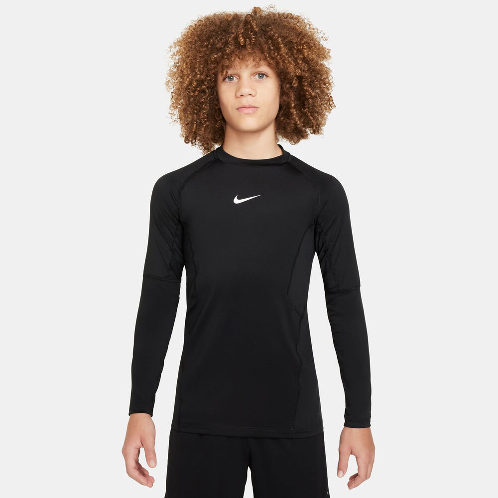 Nike Dri-Fit Pro Longsleeve Jungen in schwarz, Größe: M