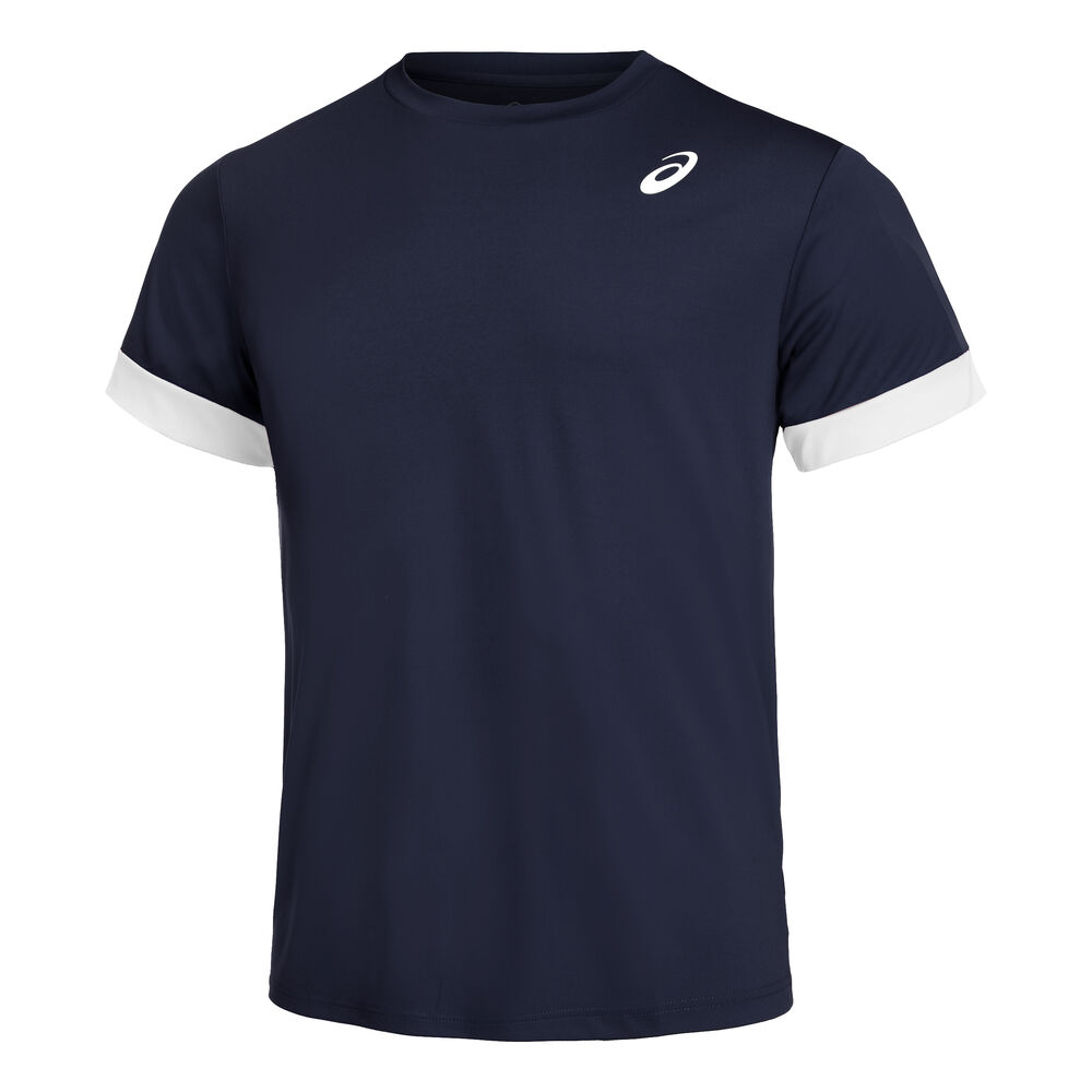 ASICS Court Shortsleeve Tee T-Shirt Herren in dunkelblau, Größe: XL