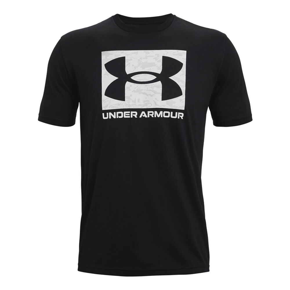 Under Armour ABC Camo Boxed Logo T-Shirt Herren in schwarz, Größe: S