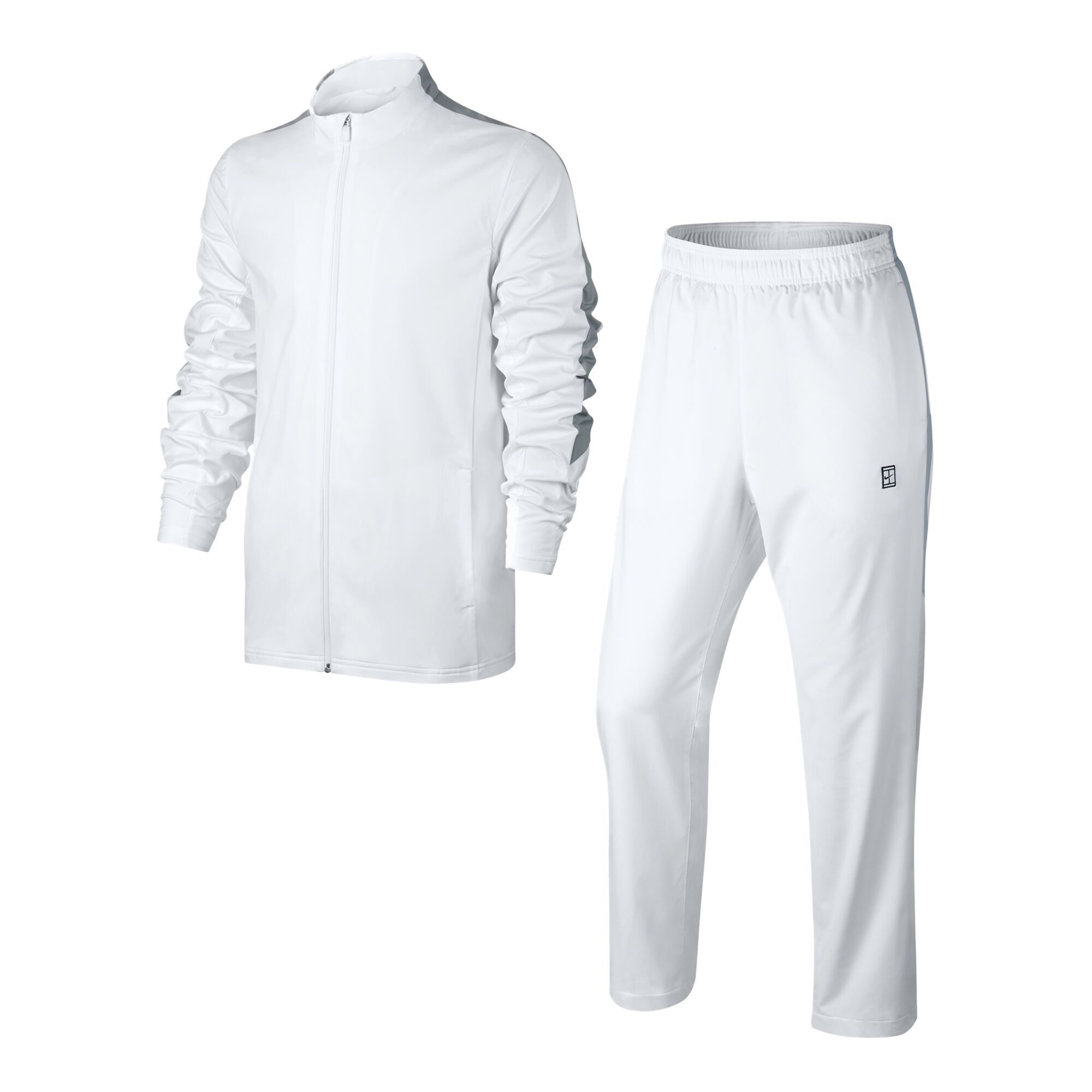 Blaze Kiezelsteen poeder Nike Court Woven Warm Up Trainingsanzug Herren - Weiß, Hellgrau online  kaufen | Tennis-Point
