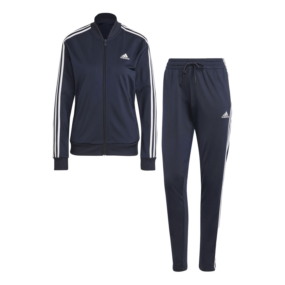 adidas 8 Stripes Trainingsanzug Damen in dunkelblau, Größe: L