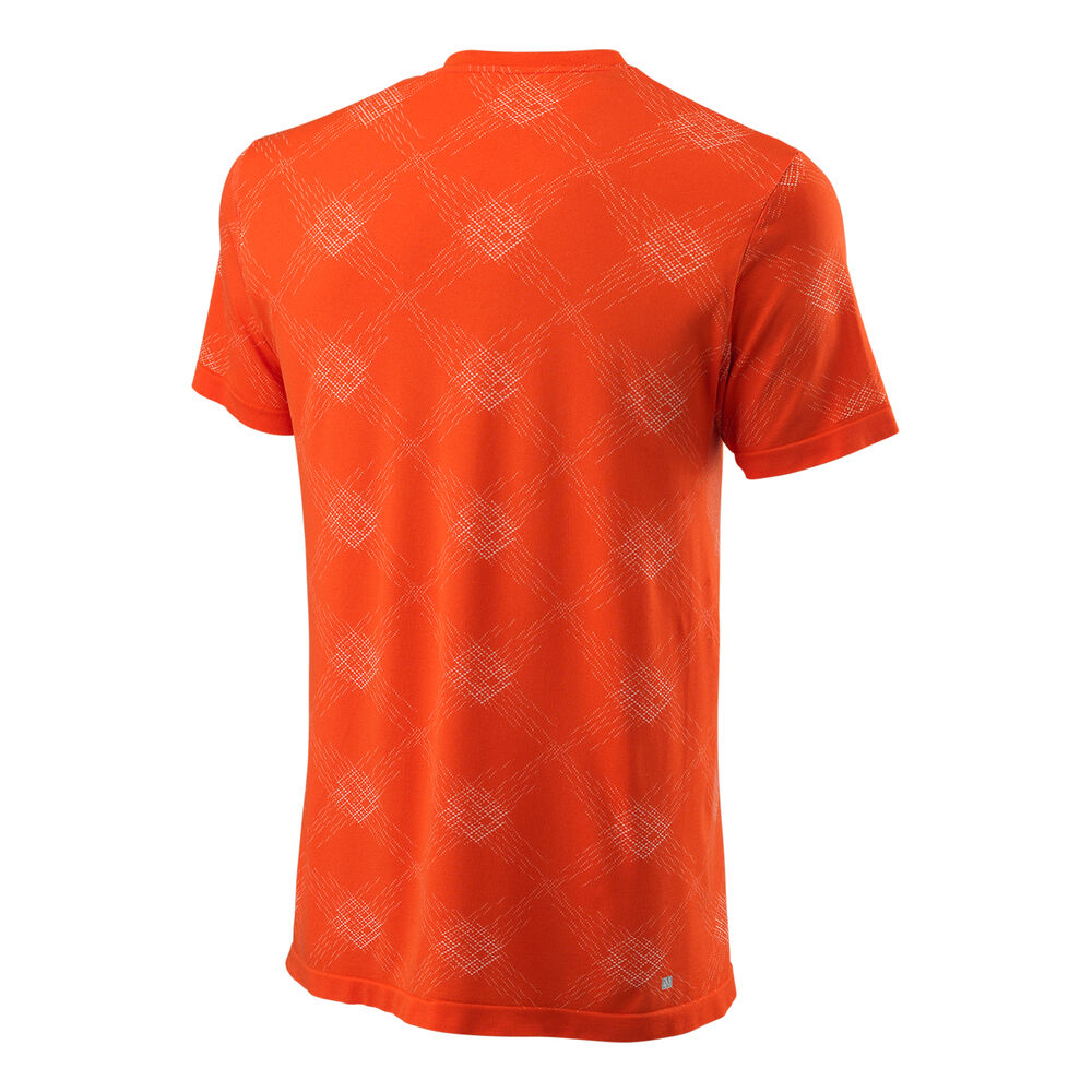 Wilson Power Seamless Henley III T-Shirt Herren in orange