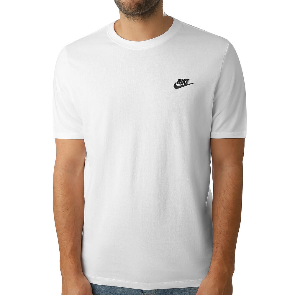 Nike Sportswear Club T-Shirt Herren in weiß, Größe: L
