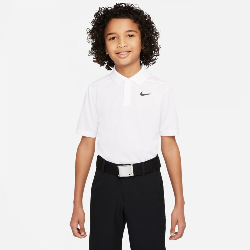 Nike Dri-Fit Victory Polo Jungen in weiß, Größe: M