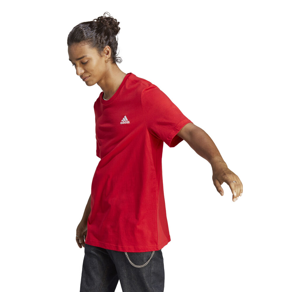 adidas Sleeveless Single Jersey T-Shirt Herren in rot, Größe: L