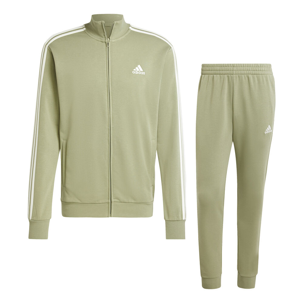 adidas 3 Stripes French Terry Trainingsanzug Herren in salbei