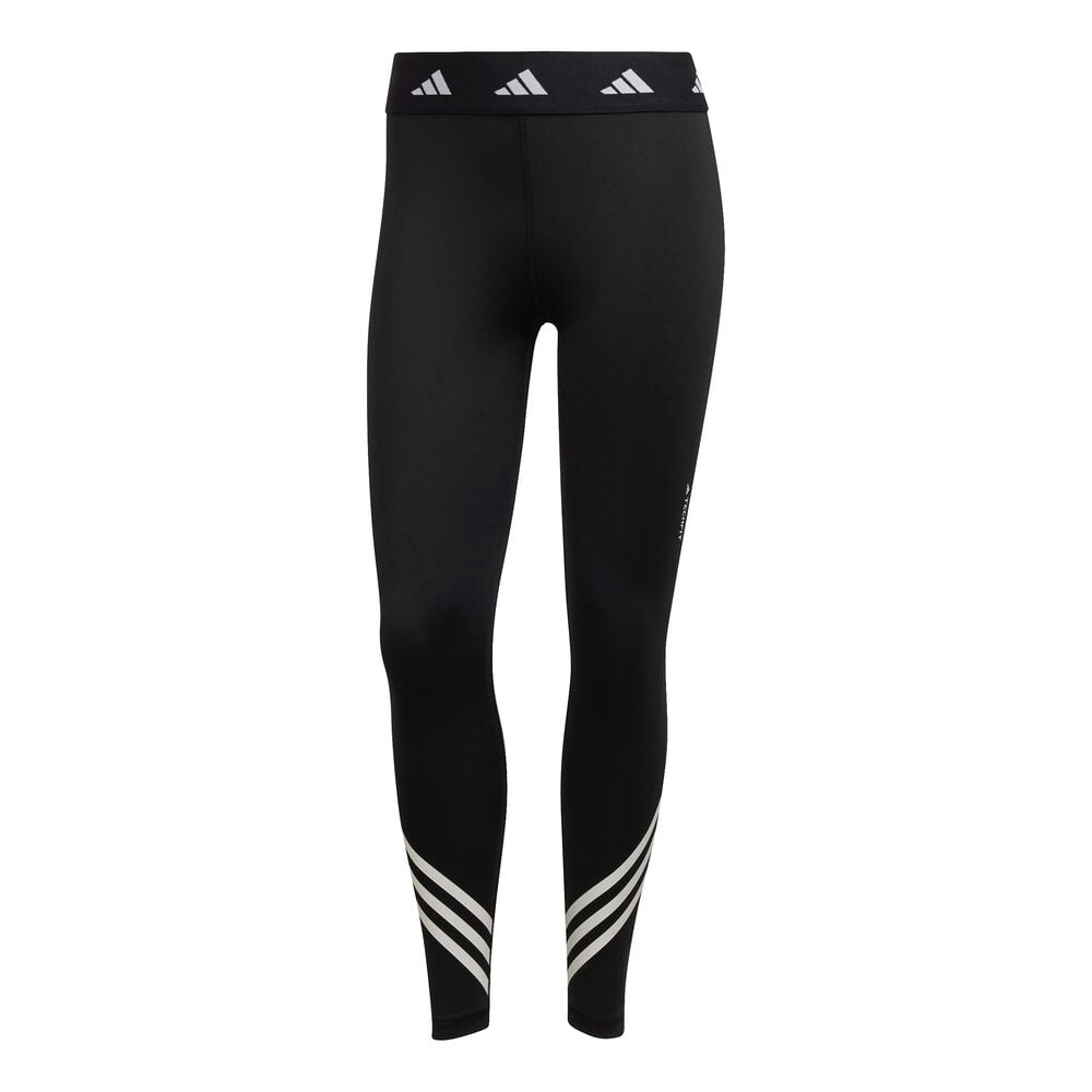 adidas Tech-Fit 3 Stripes 7/8 Tight Damen in schwarz, Größe: L