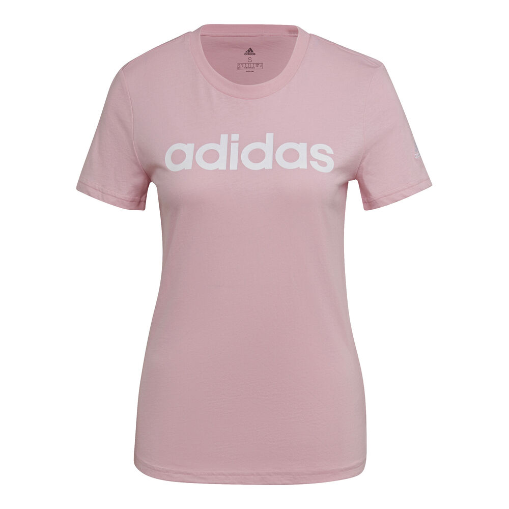 adidas Linear T-Shirt Damen in pink