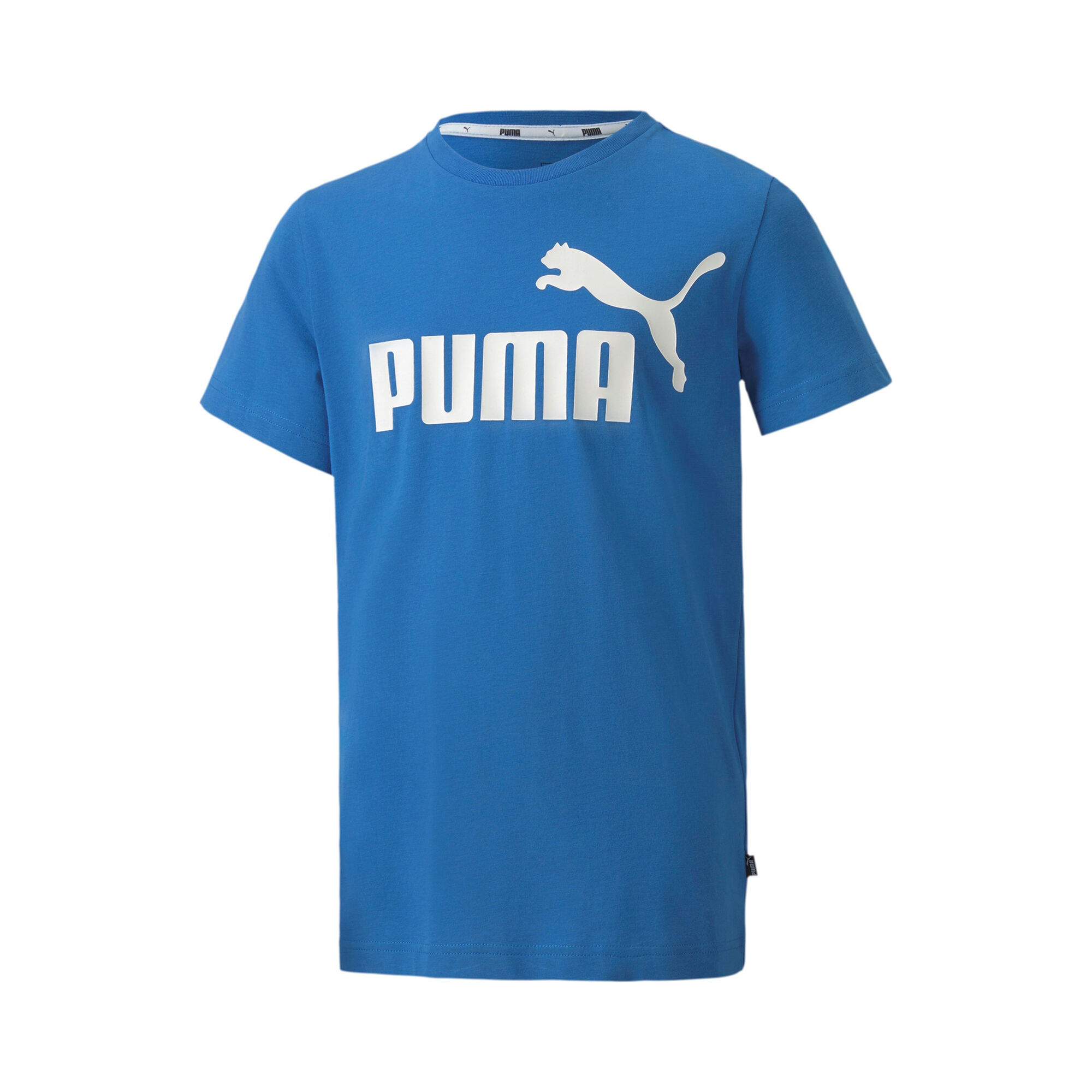 Puma Essential Logo T-Shirt Jungen - Blau, WeiÃ online kaufen | Tennis-Point