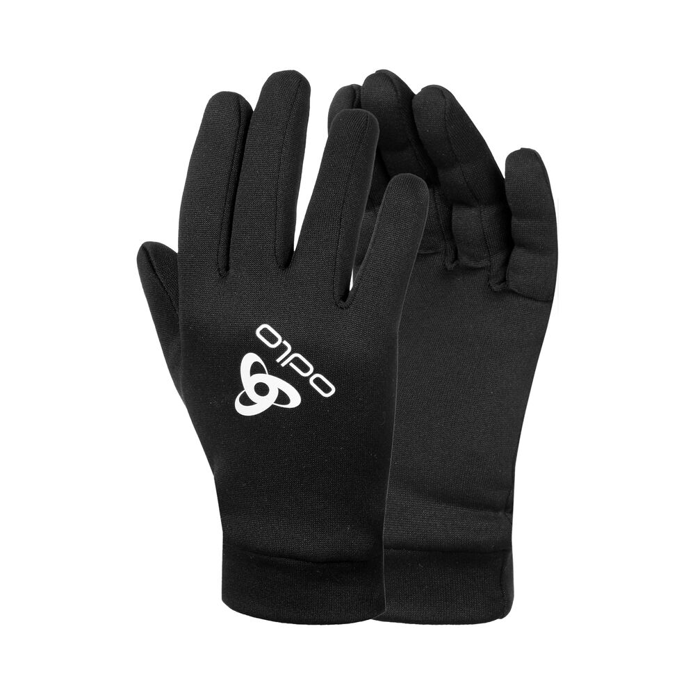 Odlo Stretchfleece Liner Eco Gloves Laufhandschuhe in schwarz, Größe: S