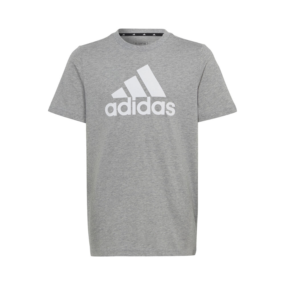 adidas Essentials Big Logo Cotton T-Shirt Jungen in hellgrau