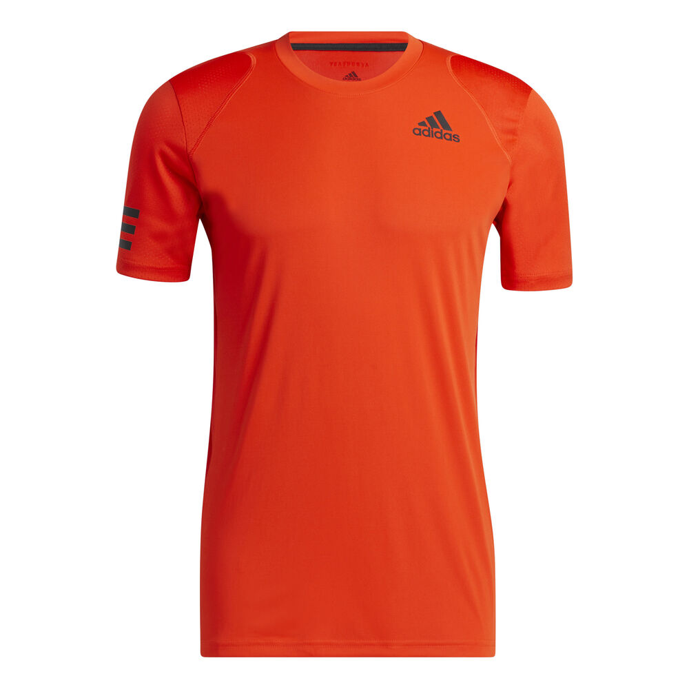 adidas Club 3 Stripes T-Shirt Herren in orange