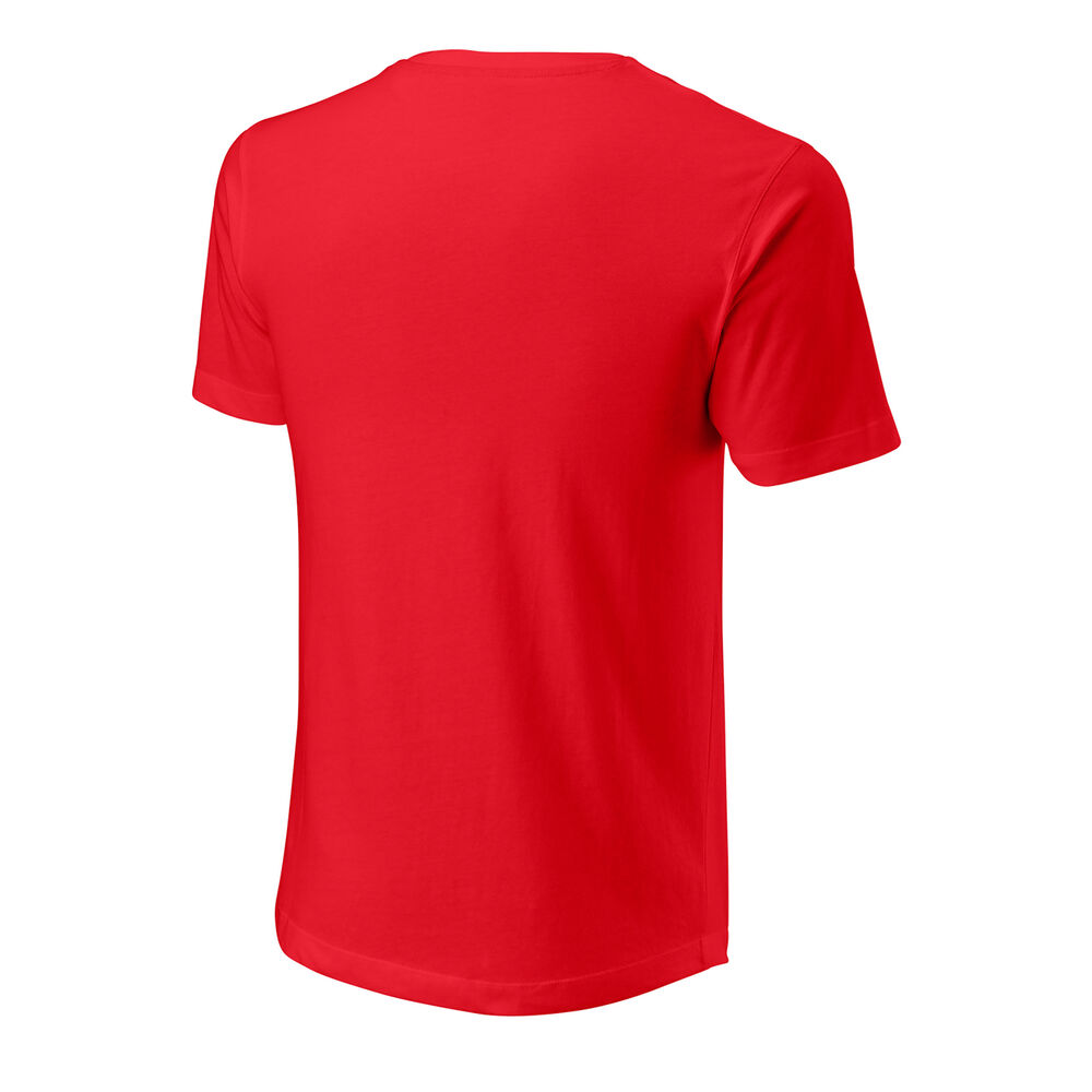 Wilson Script Eco Slimfit T-Shirt Herren in rot