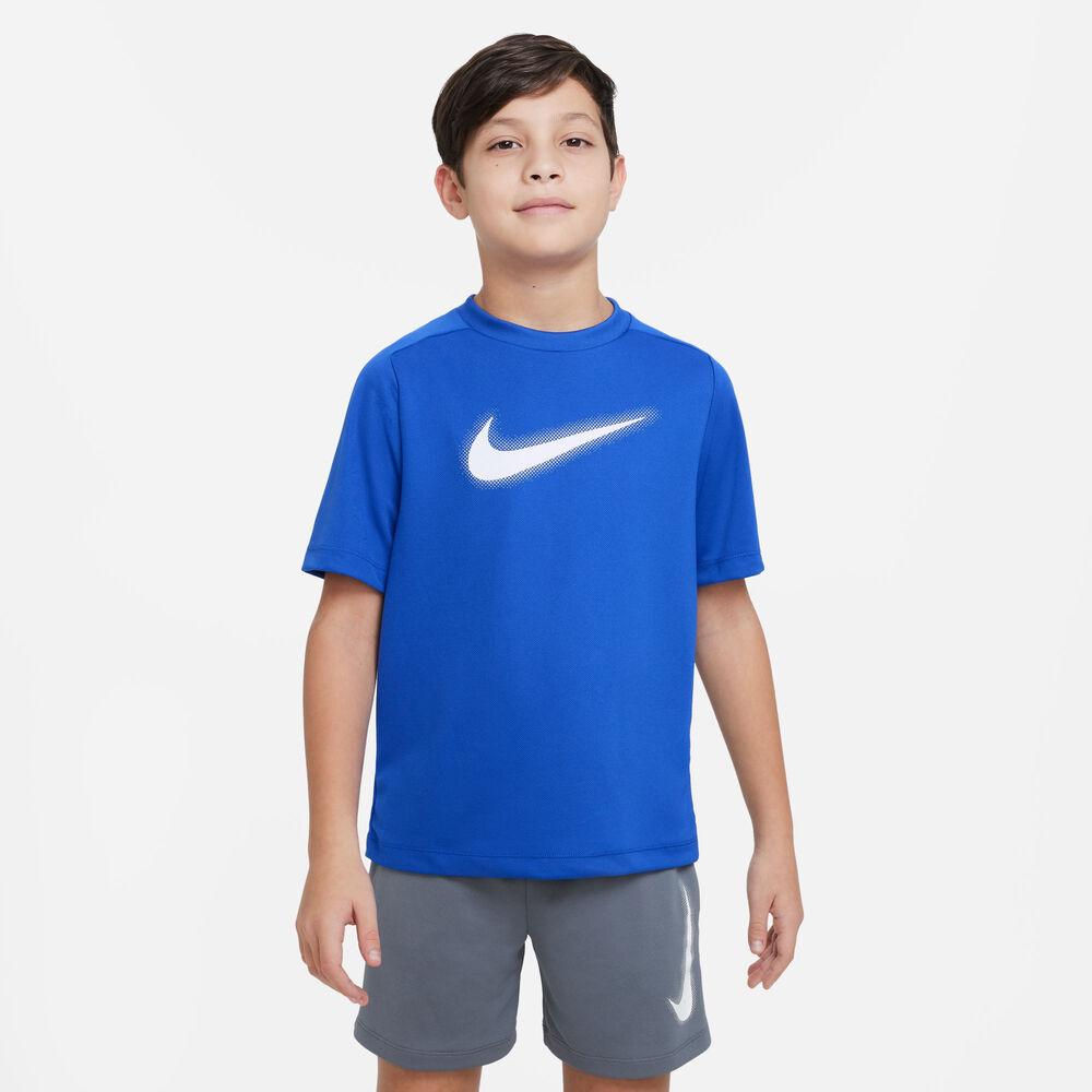 Nike Dri-Fit Graphic T-Shirt Jungen in blau, Größe: S