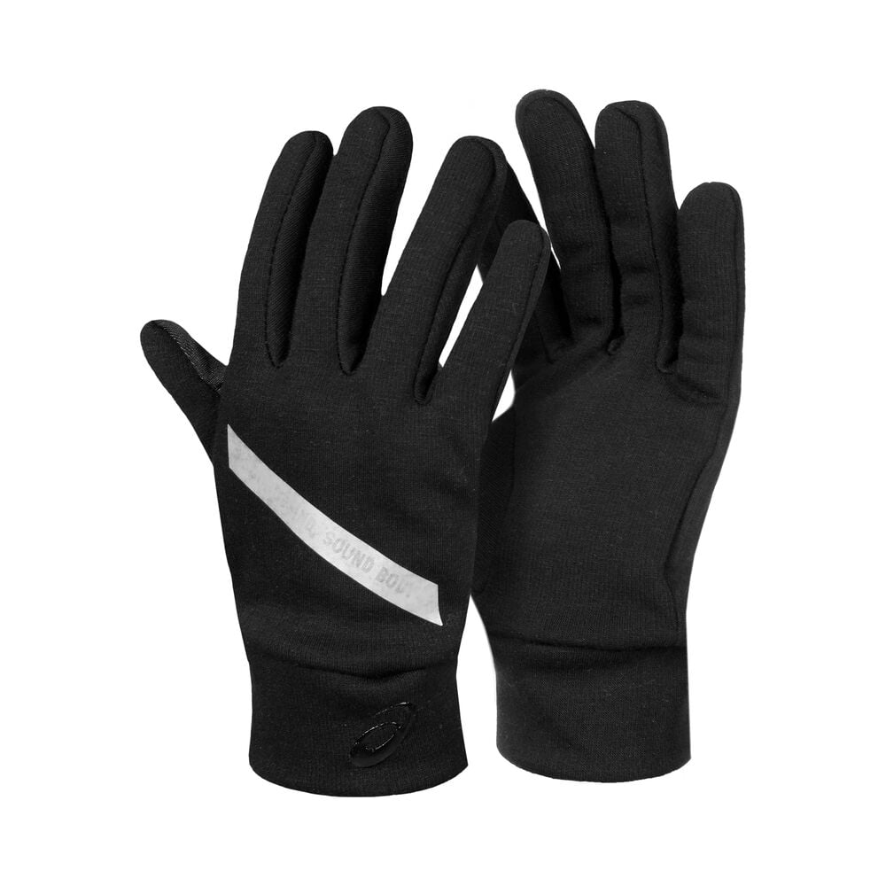 ASICS Lite-Show Handschuhe in schwarz, Größe: L