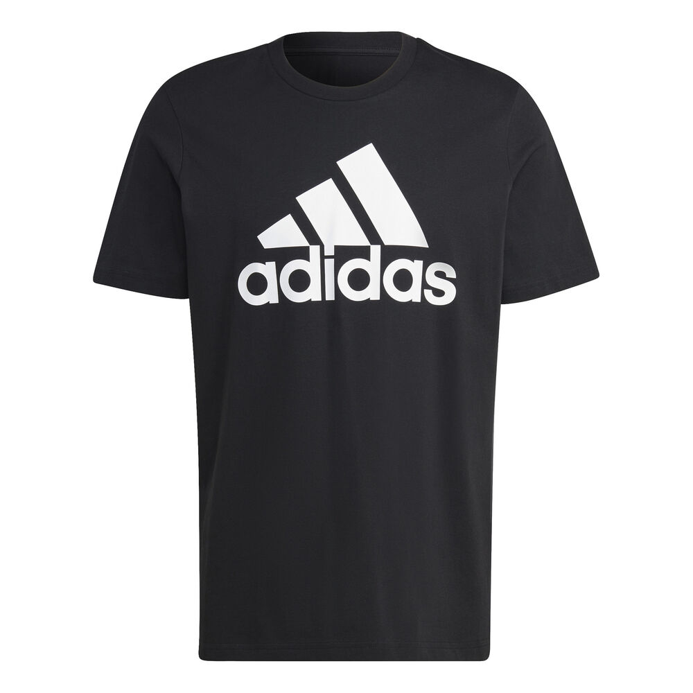 adidas Essentials Single Jersey Big Logo T-Shirt Herren in schwarz, Größe: L