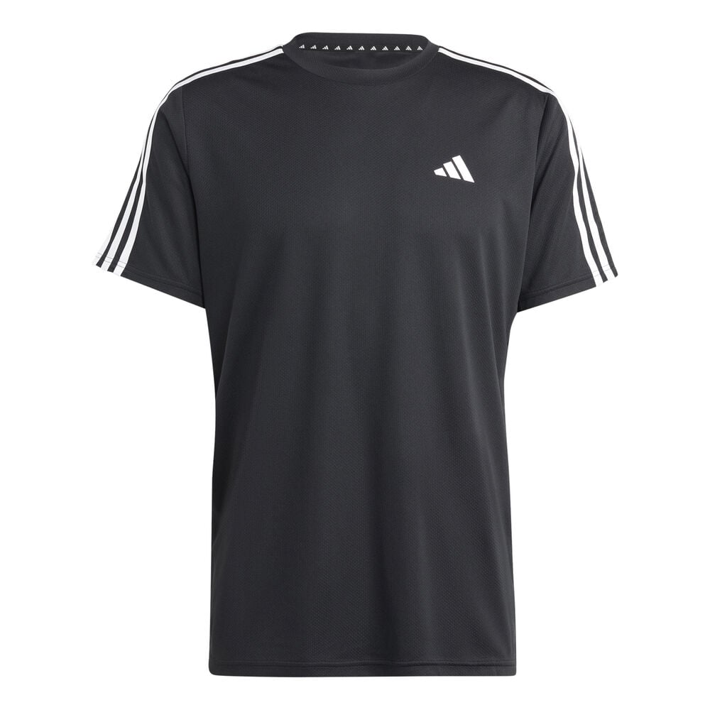 adidas Essentials Train 3-Stripes Training T-Shirt Herren in schwarz, Größe: XL