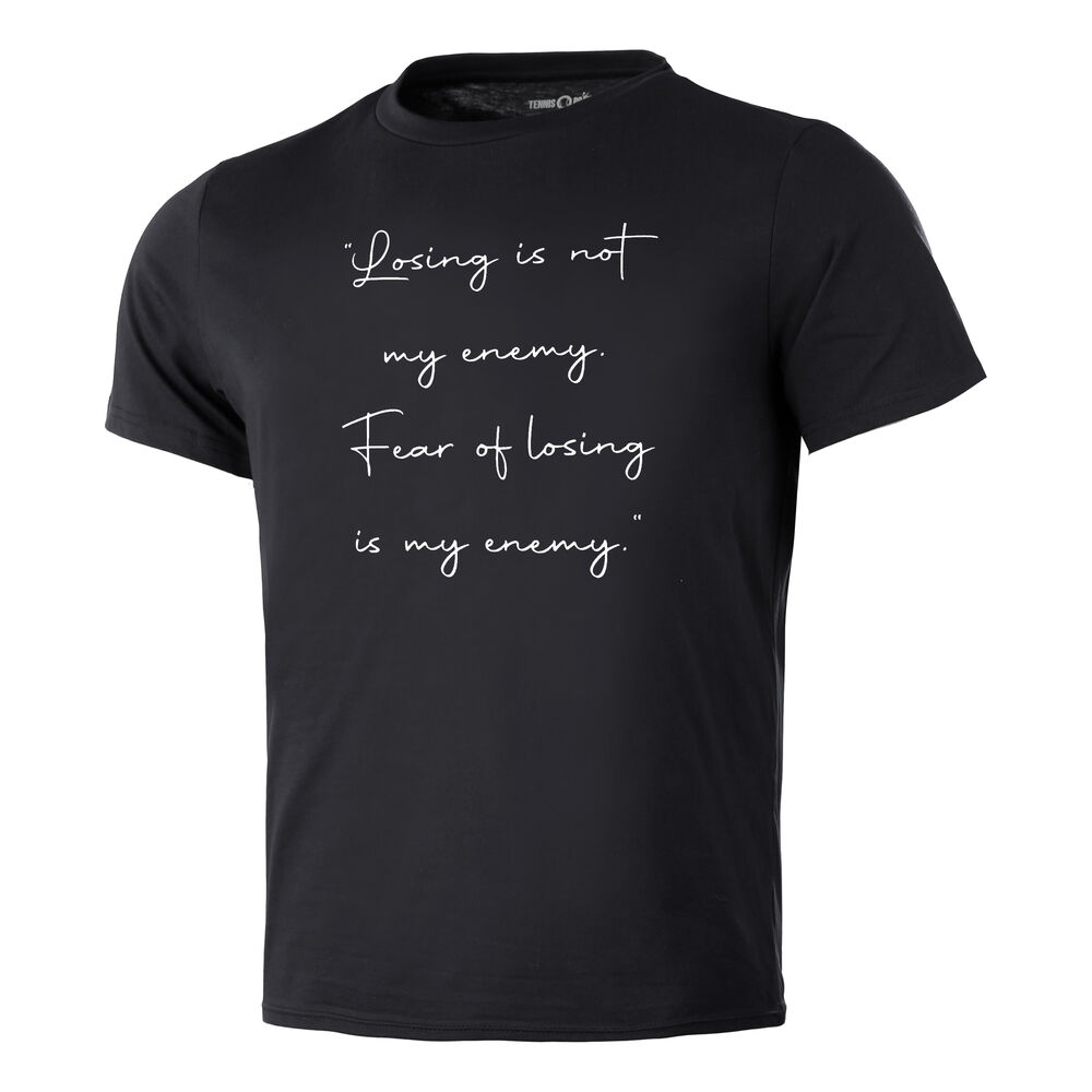Tennis-Point No Fear T-Shirt Herren in schwarz