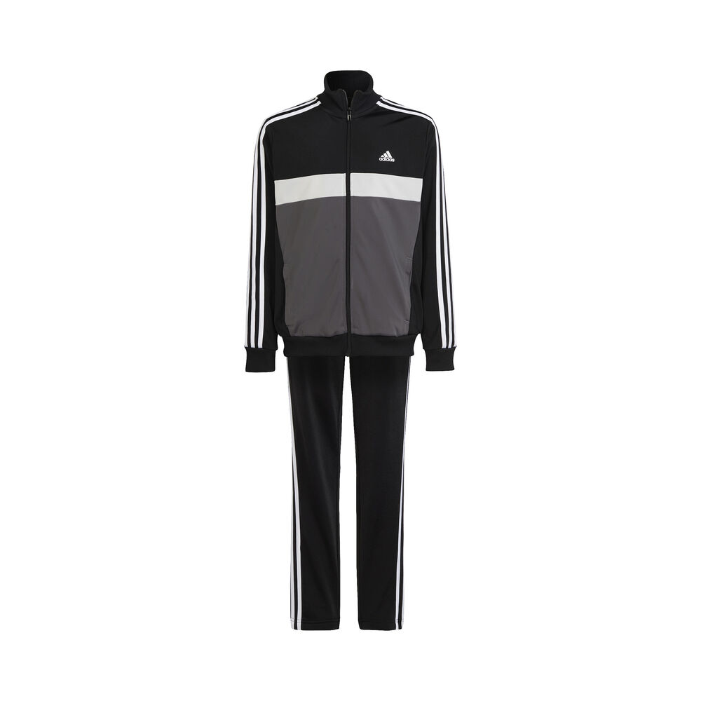 adidas Essentials 3-Stripes Tiberio Trainingsanzug Jungen in schwarz