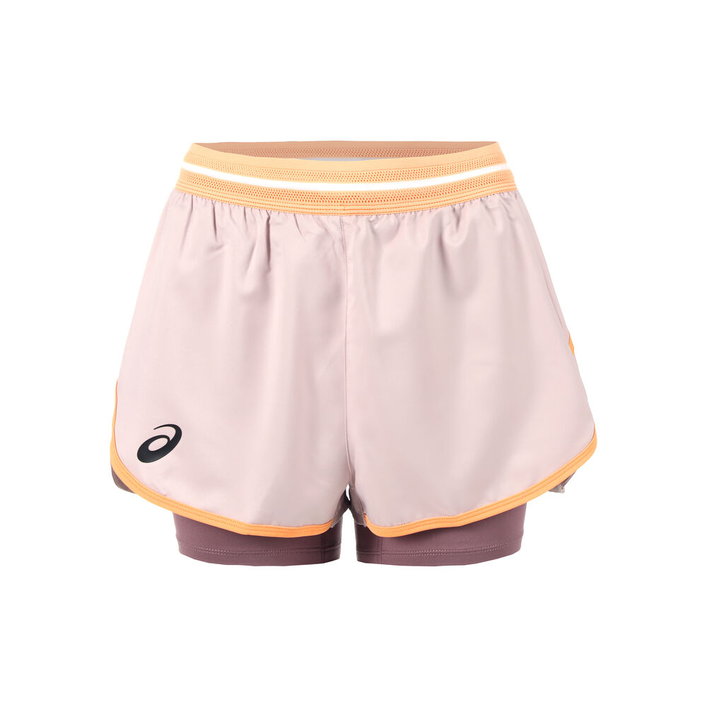 ASICS Match Shorts Damen in rosa, Größe: M