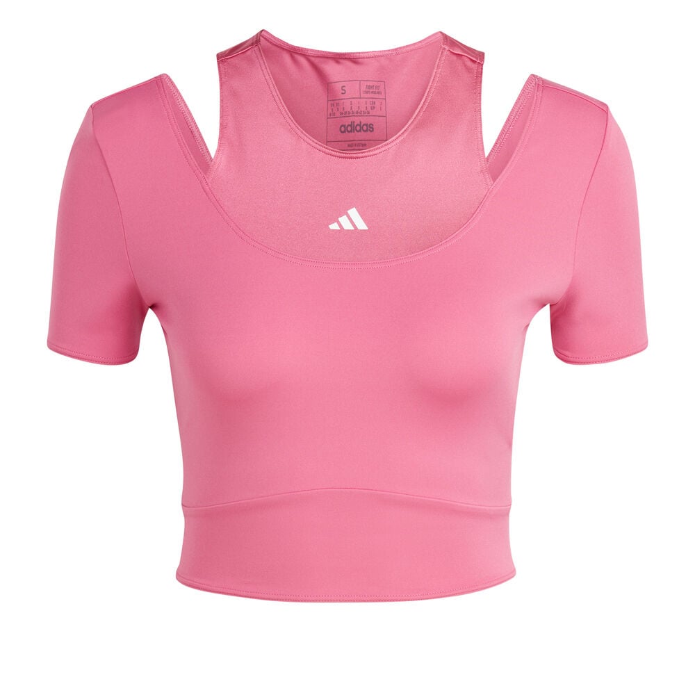 adidas Training HIIT AEROREADY Crop T-Shirt Damen in pink, Größe: L