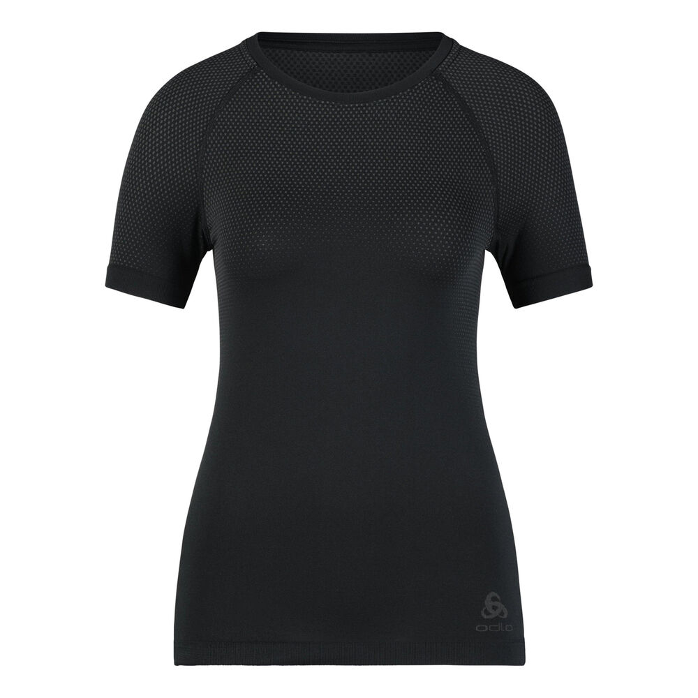 Odlo BL Top Crew Neck Performance Light Eco Laufshirt Damen in schwarz, Größe: XL