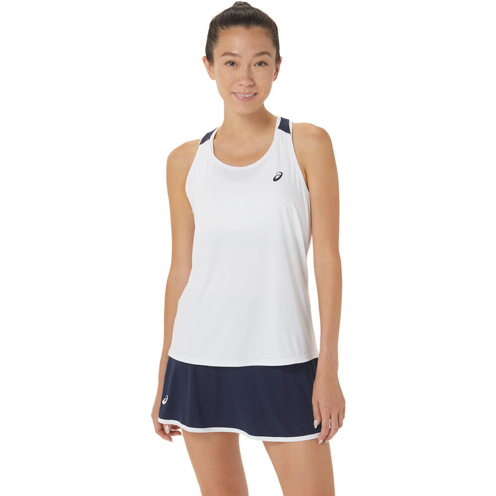 ASICS Court Tank-Top Damen in weiß, Größe: XL