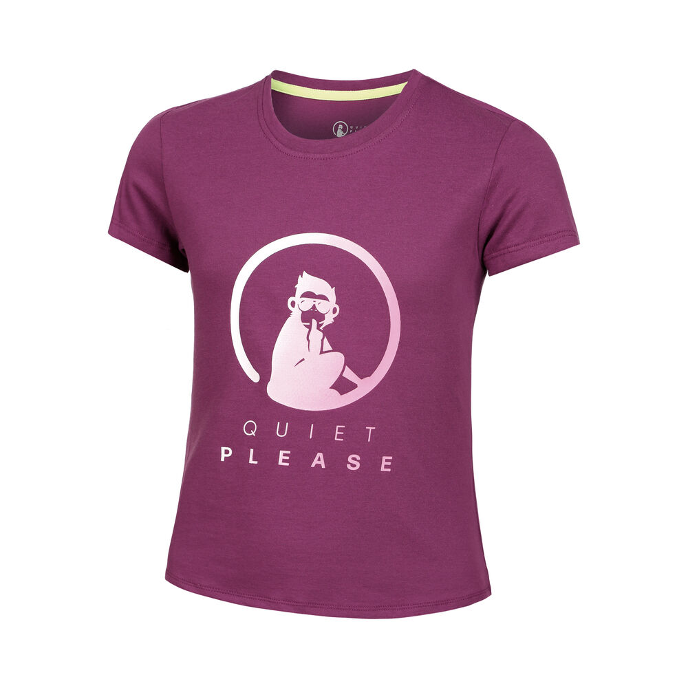 Quiet Please Baseline Logo T-Shirt Mädchen in berry, Größe: 152