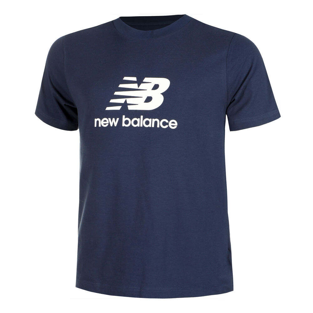 New Balance Stacked Logo Tee T-Shirt Herren in dunkelblau