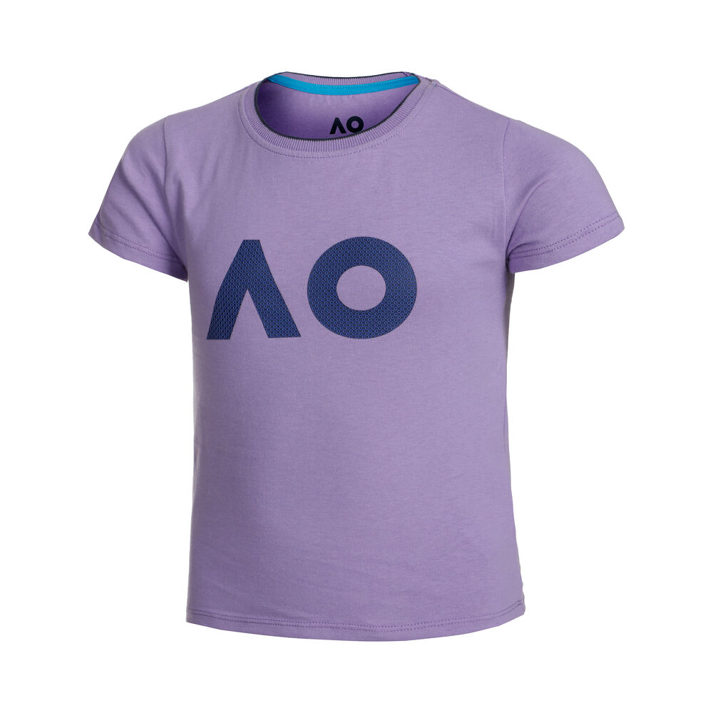 Australian Open AO Stack Print Core Logo T-Shirt Mädchen in lila, Größe: 134