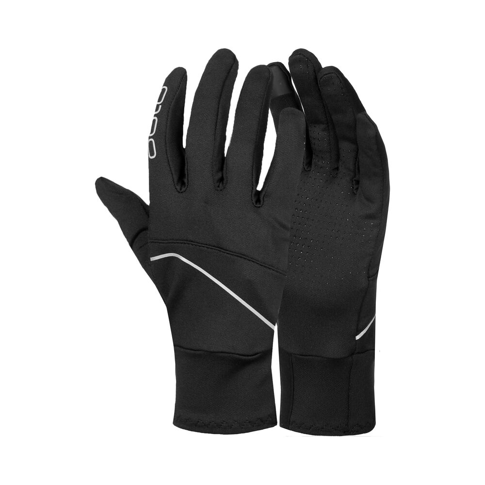 Odlo Intensity Safety Light Handschuhe in schwarz, Größe: L