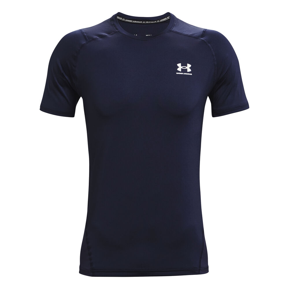 Under Armour Heatgear Fitted T-Shirt Herren in dunkelblau, Größe: XL