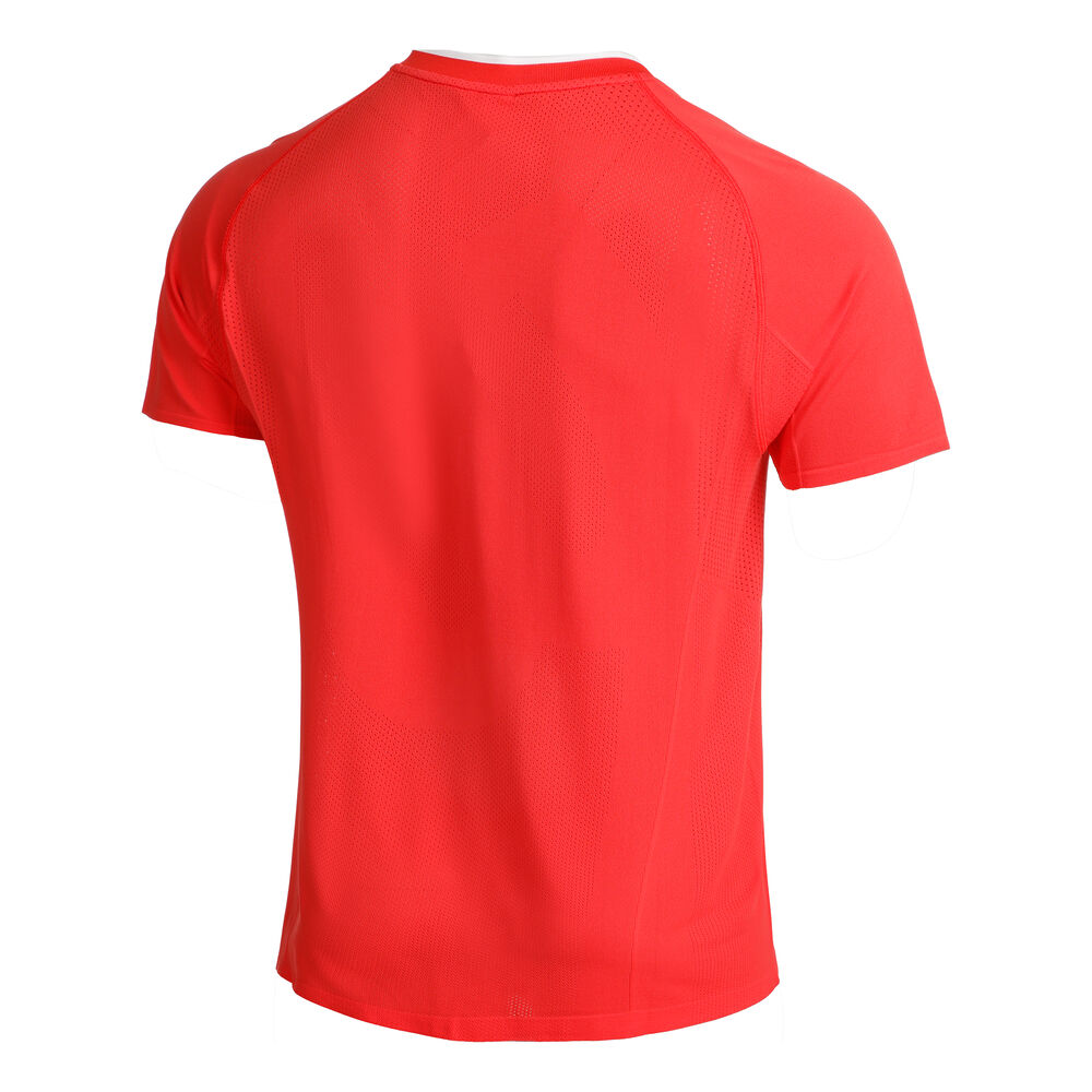 Wilson Players Seamless Zip Henley 2.0 T-Shirt Herren in rot, Größe: XL