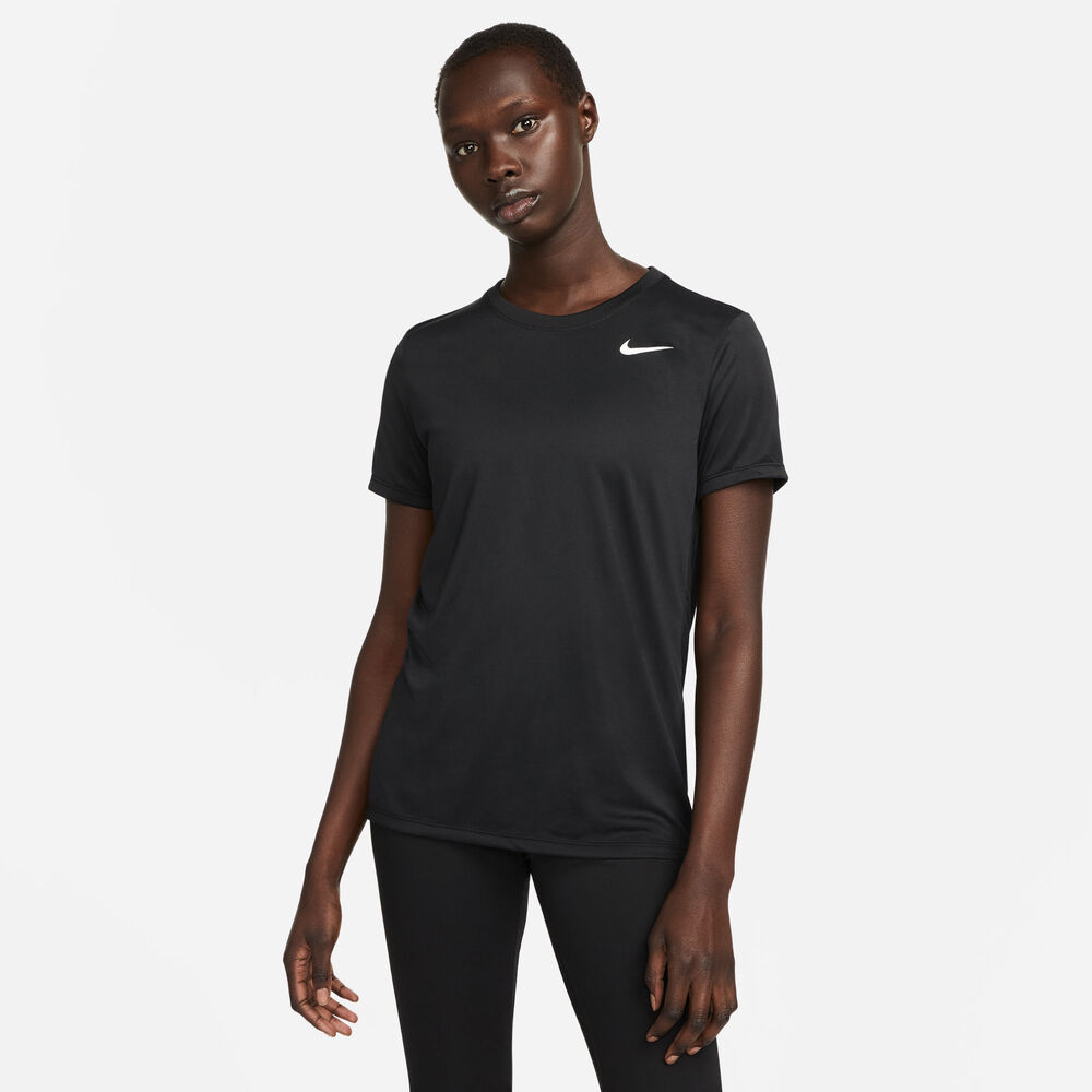Nike Dri-Fit Regular T-Shirt Damen in schwarz
