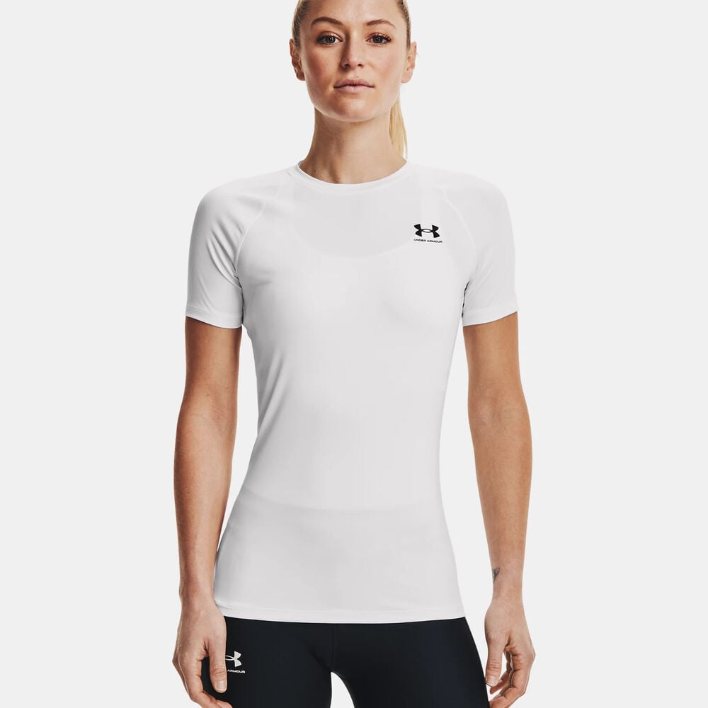 Under Armour Heatgear Authentics Comp T-Shirt Damen in weiß, Größe: M