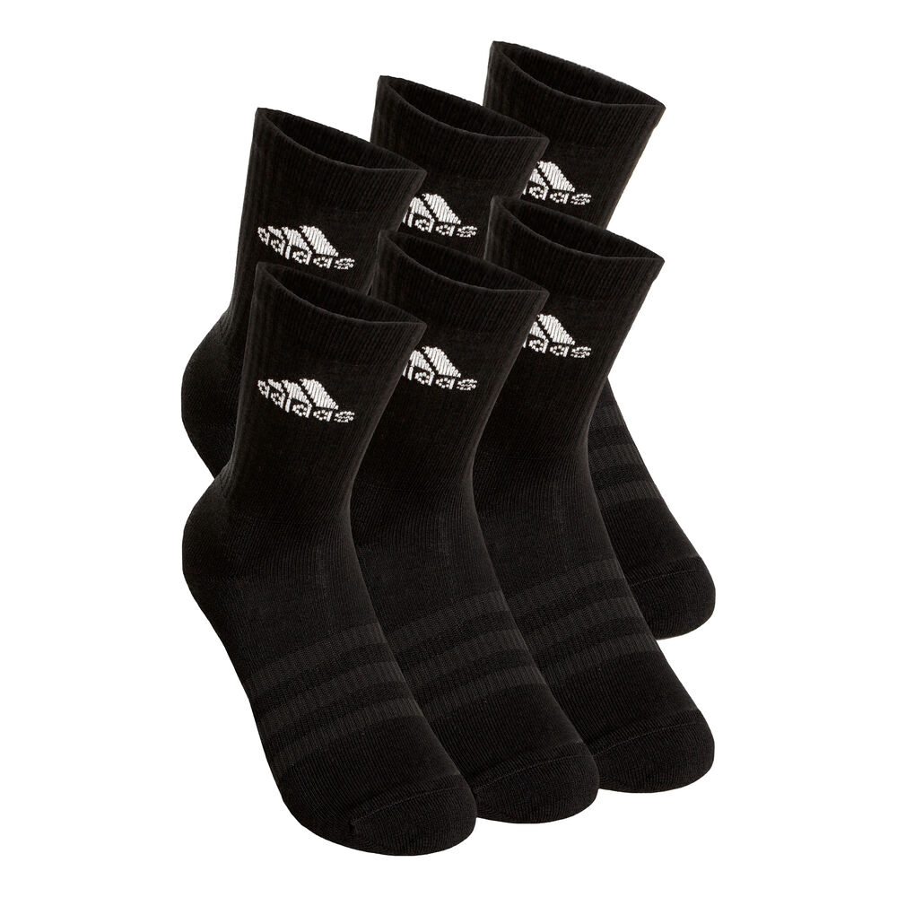 adidas Crew Sportswear Ankle Sportsocken 6er Pack in schwarz, Größe: 40-42
